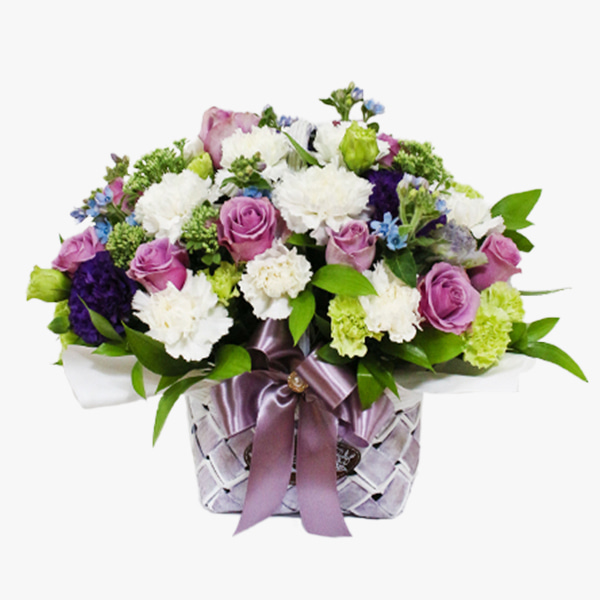 사랑의 인사 꽃바구니 - 꽃바구니 장미 생일 프로포즈 선물 전국꽃배달서비스