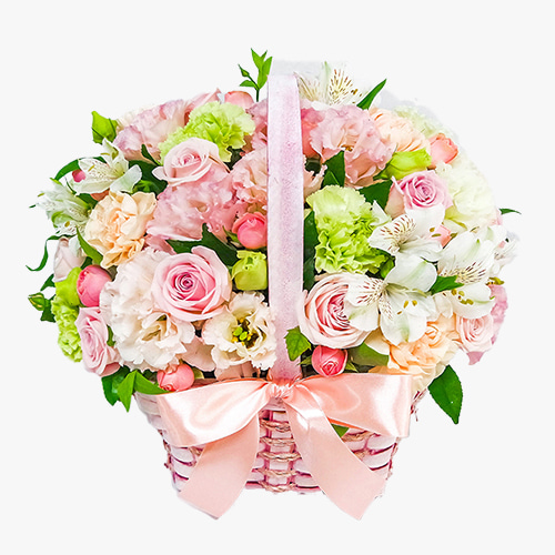 피치피치피치 꽃바구니 - 꽃바구니 장미 생일 프로포즈 선물 전국꽃배달서비스
