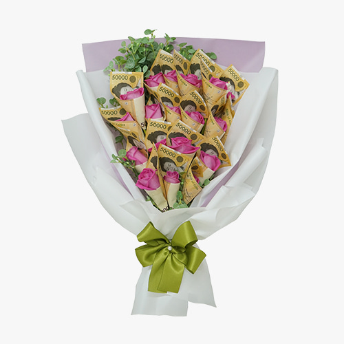 돈 꽃다발 (현금별도) - 꽃다발 장미 생일 프로포즈 선물 전국꽃배달서비스