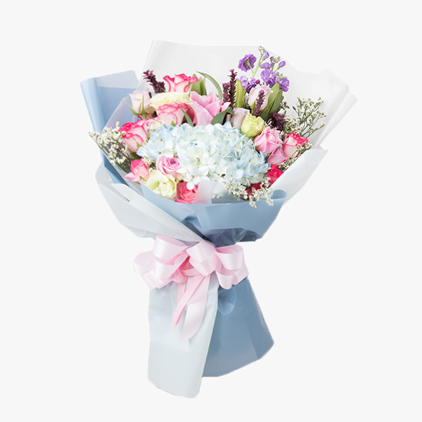 코튼캔디 꽃다발 - 꽃다발 생일 선물 프로포즈 전국꽃배달 장미 출산 수국